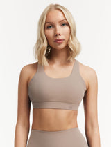Icon Sports Bra Mocha